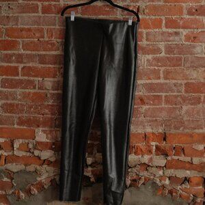 Women's Black Snakeskin Trousers